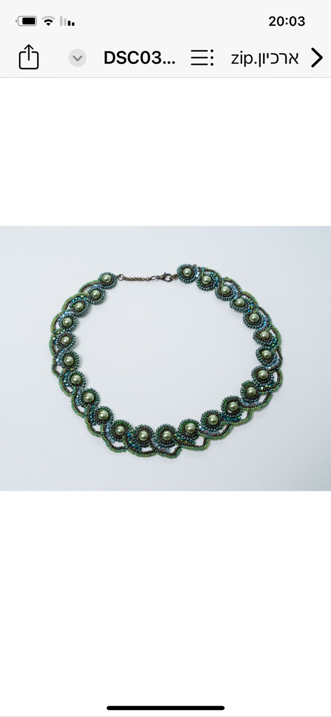 שרשרת מיקי- שרשרת מחרוזי פנים וקריסטל