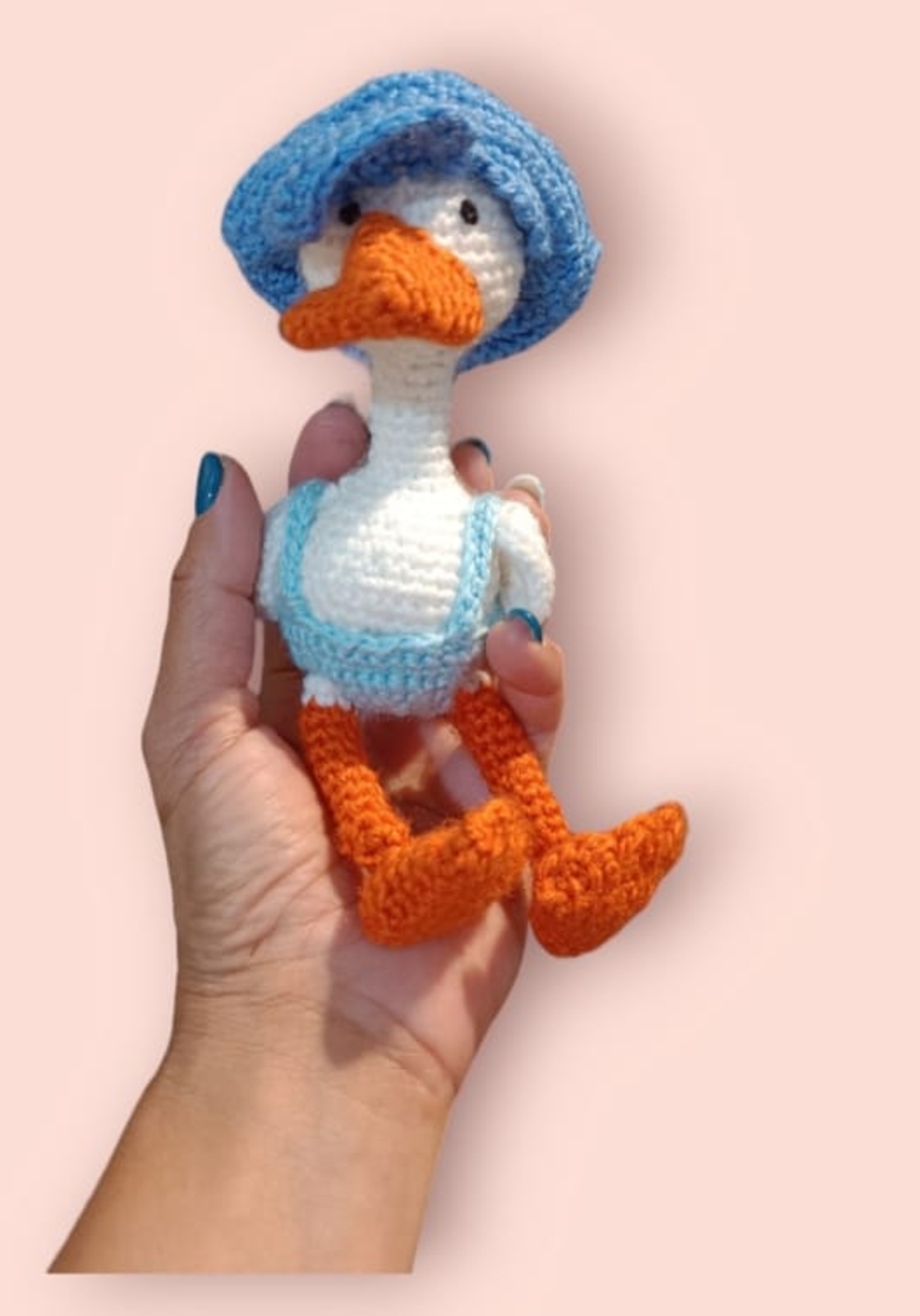 דפי הברווז סרוג בעבודת יד