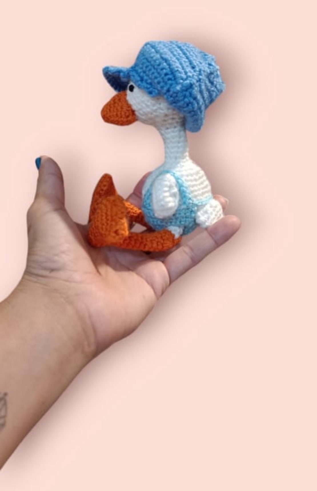 דפי הברווז סרוג בעבודת יד