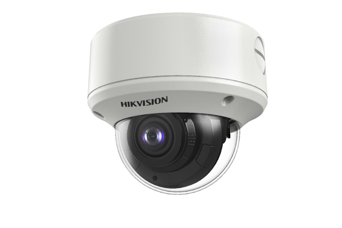 Hikvision DS-2CE56D8T-AVPIT3ZF 1920 X 1080 HD-TVI/AHD/CVI Analog IR Outdoor Dome Camera, 2.7-13.5mm Lens