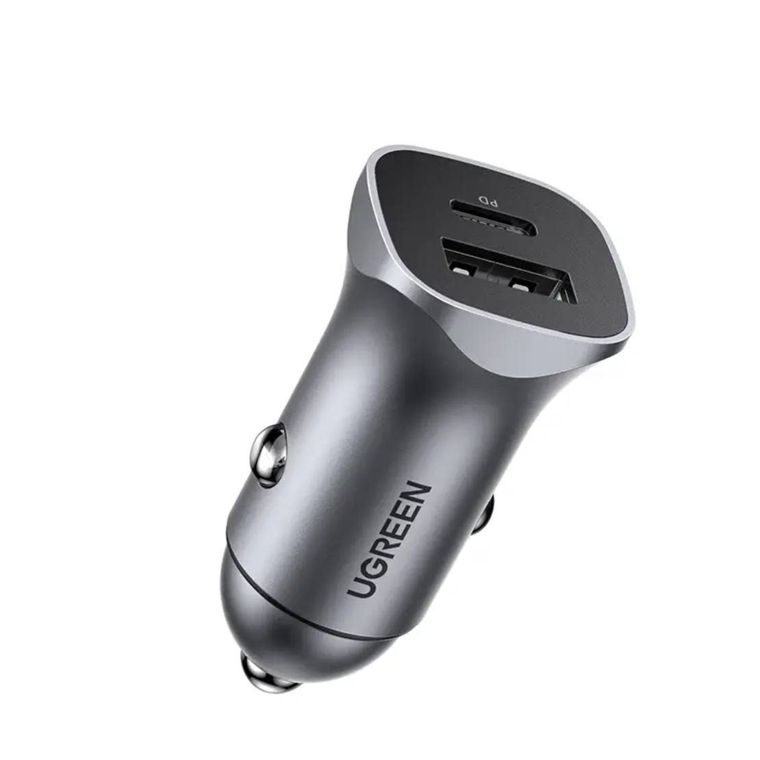 מטען רכב מהיר 30W עם USB-C PD ו-USB-A מבית UGREEN