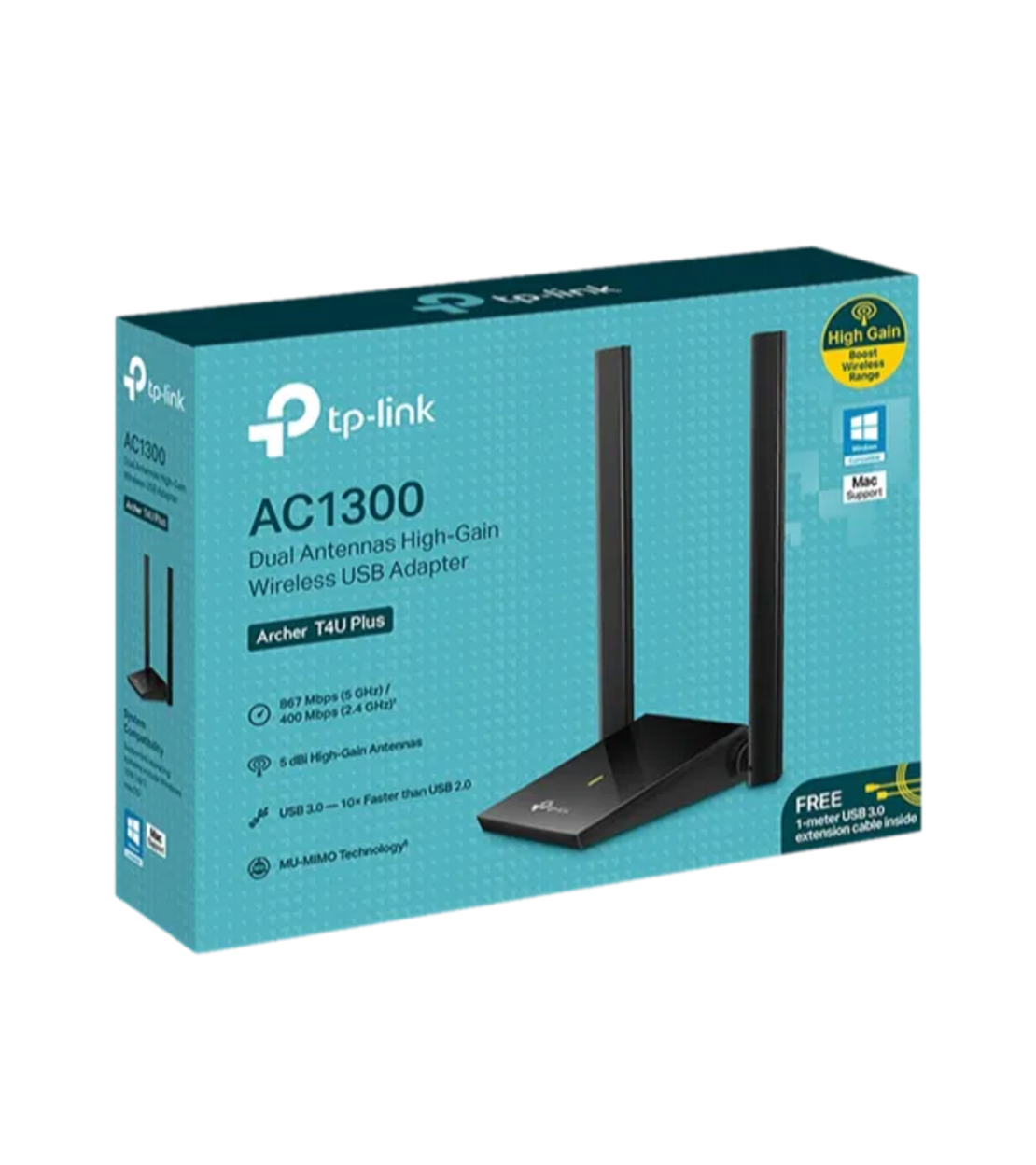 כרטיס רשת(נטסטיק) - TP-Link Archer T4U Plus (AC1300)