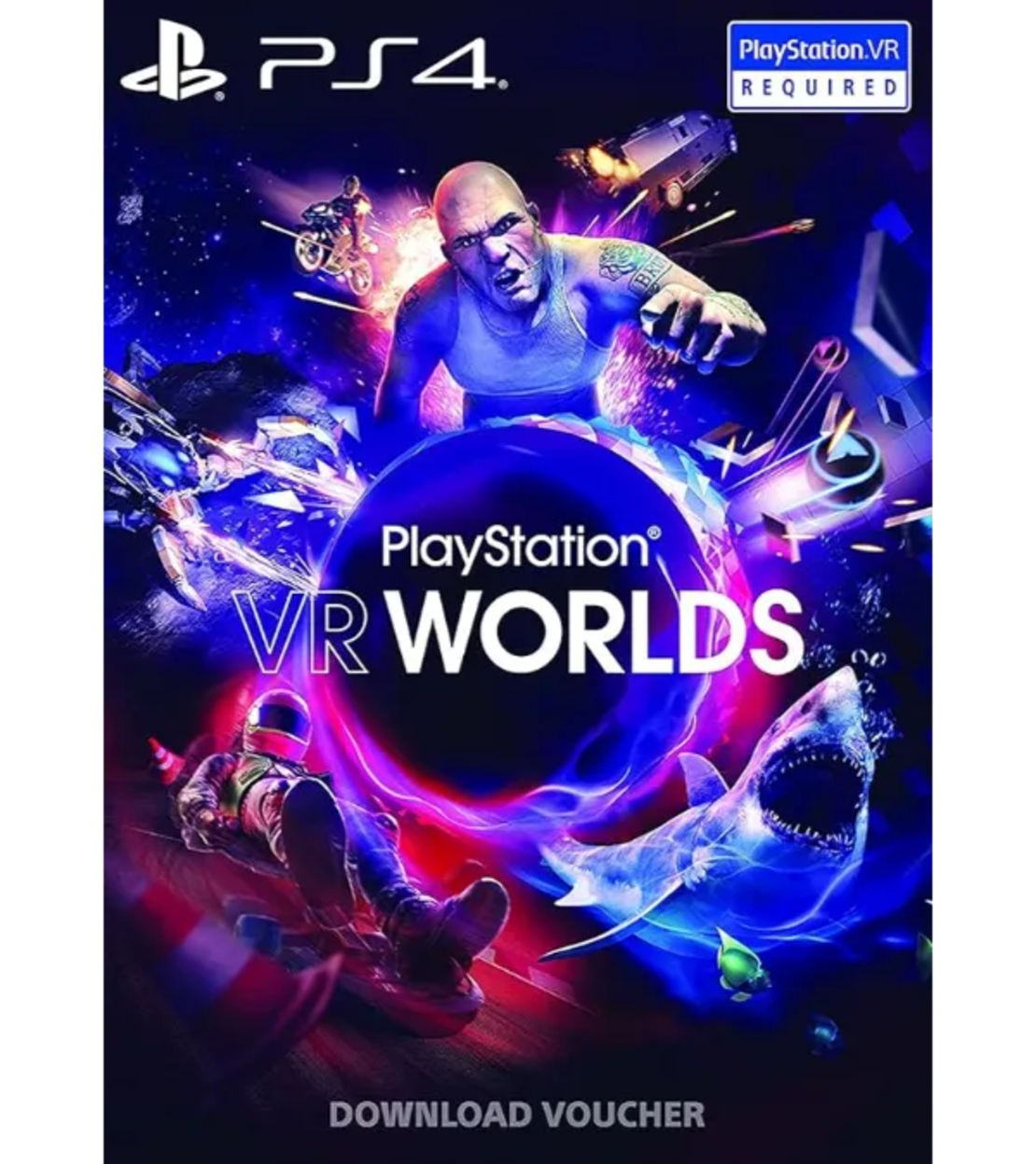 משקפי מציאות מדומה - Sony PlaySation VR | VR Worlds Edition