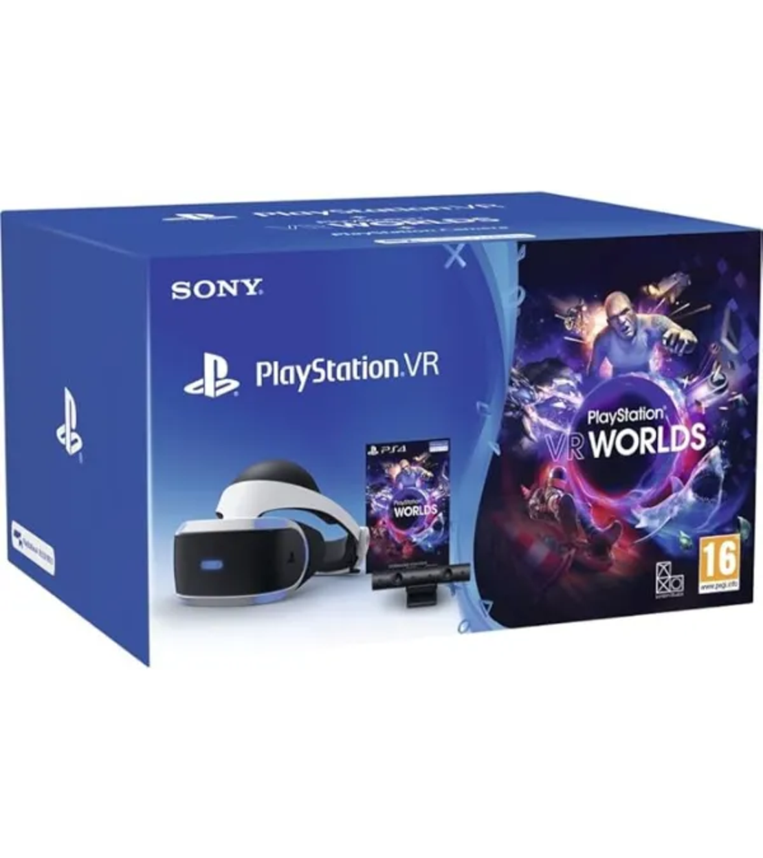 משקפי מציאות מדומה - Sony PlaySation VR | VR Worlds Edition