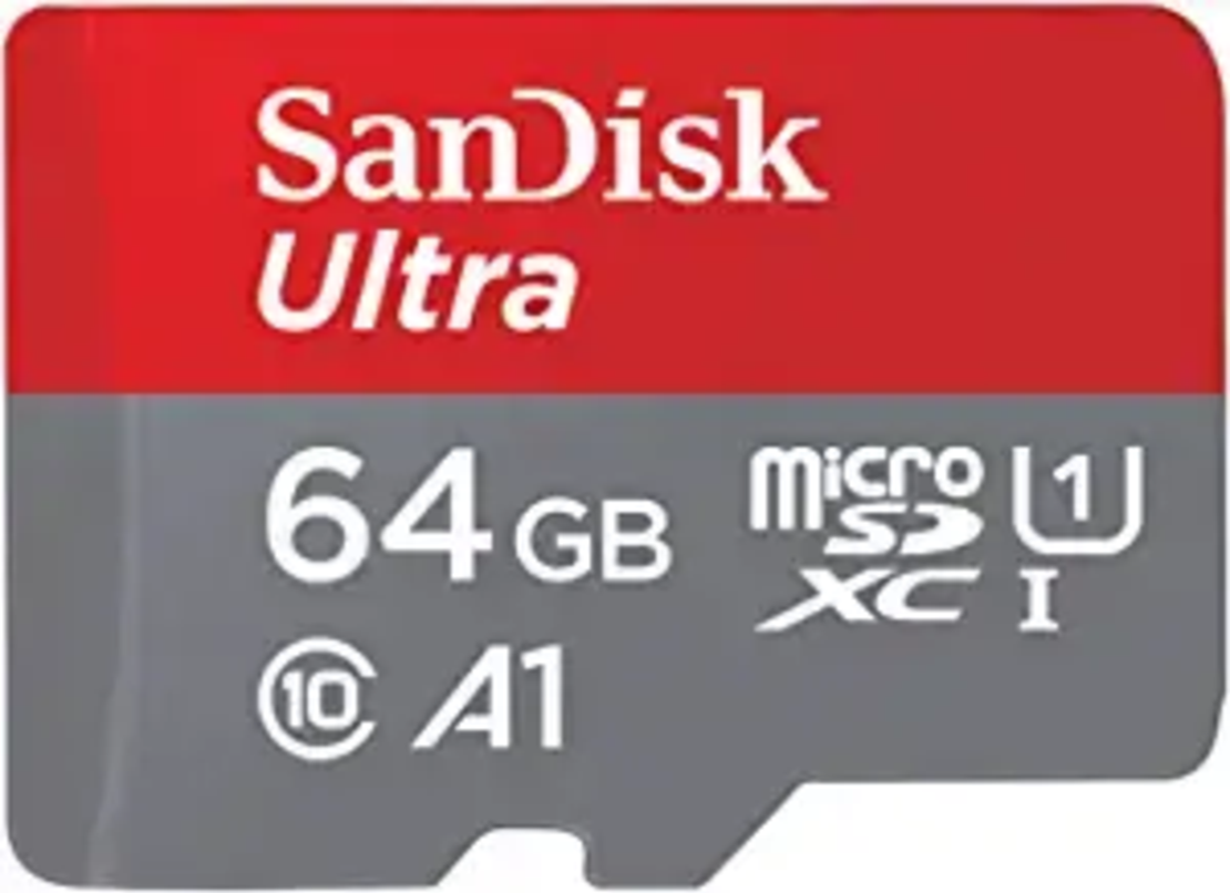 כרטיס זיכרון SanDisk Ultra MicroSD 64GB