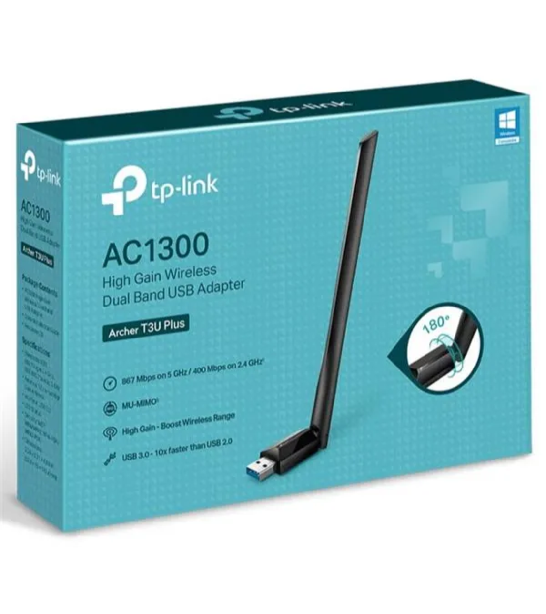 כרטיס רשת(נטסטיק) - TP-Link Archer T3U Plus (AC1300)