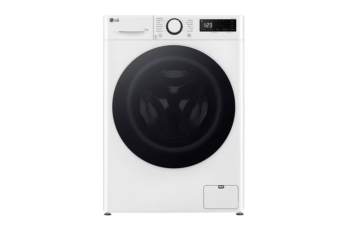 LG WF11114WBW: מכונת כביסה 11 ק