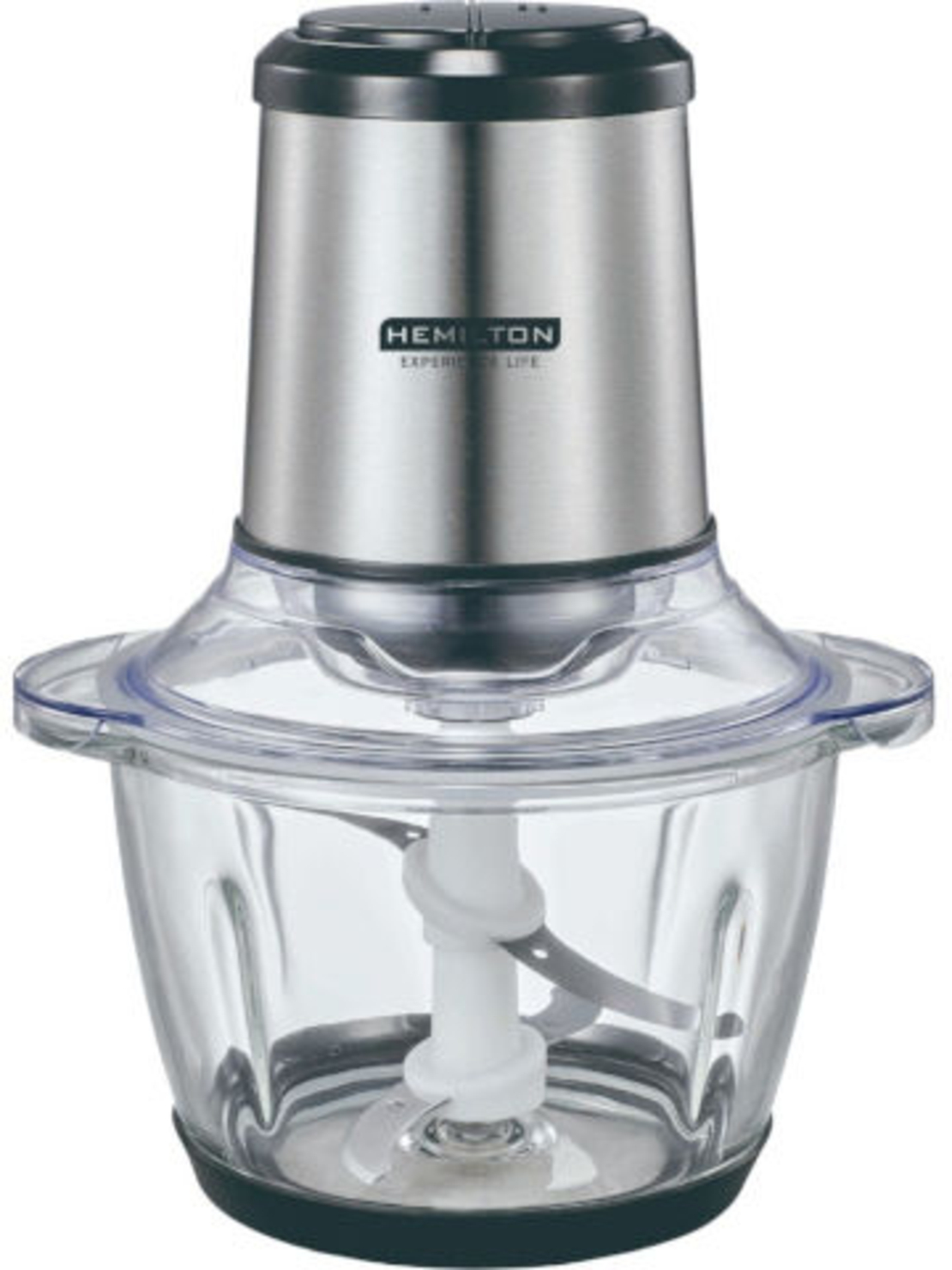 קוצץ מזון חשמלי 1.2 ליטר 400W כולל להב כפול ואביזר קילוף שום Hemilton המילטון HEM-215