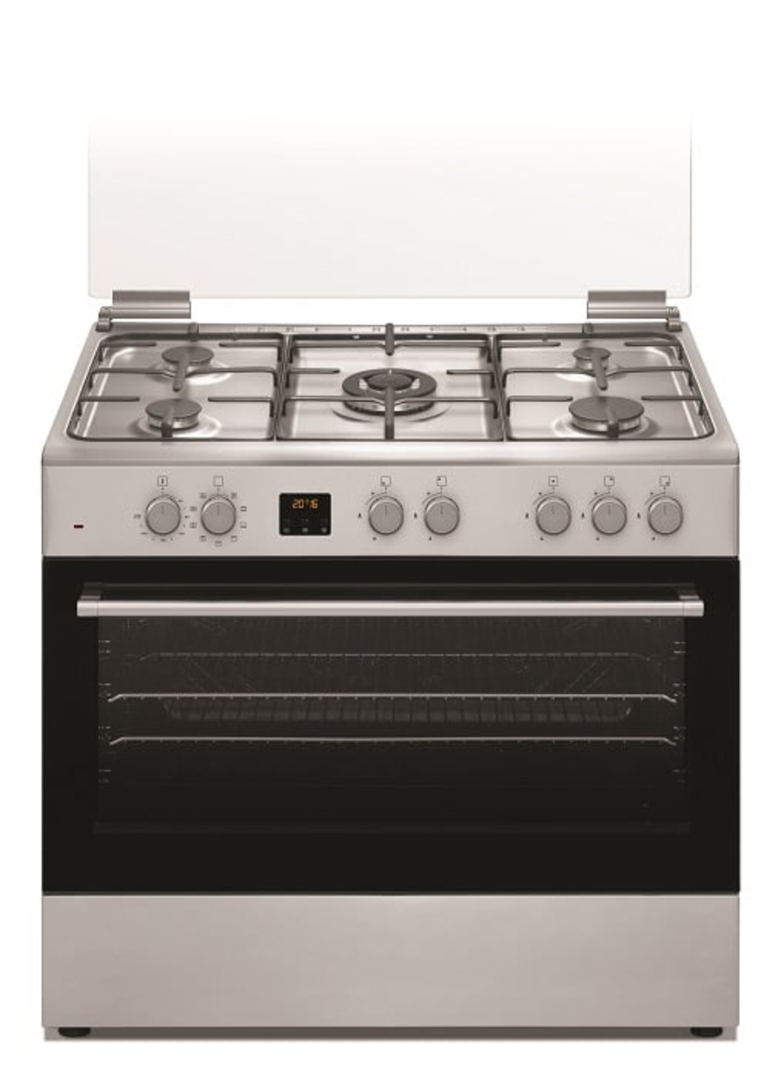 תנור משולב כיריים גז 90 סמ PR9060IX נירוסטה LACASA