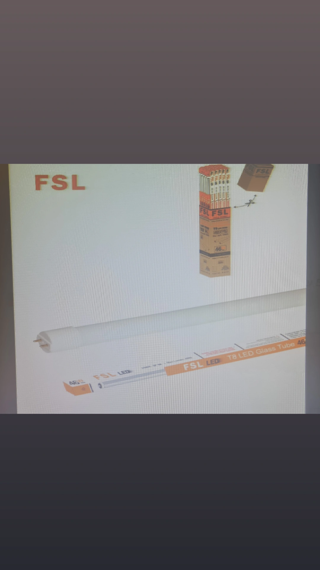 פלורסנט טיוב T8 לד 46W 6500K FSL