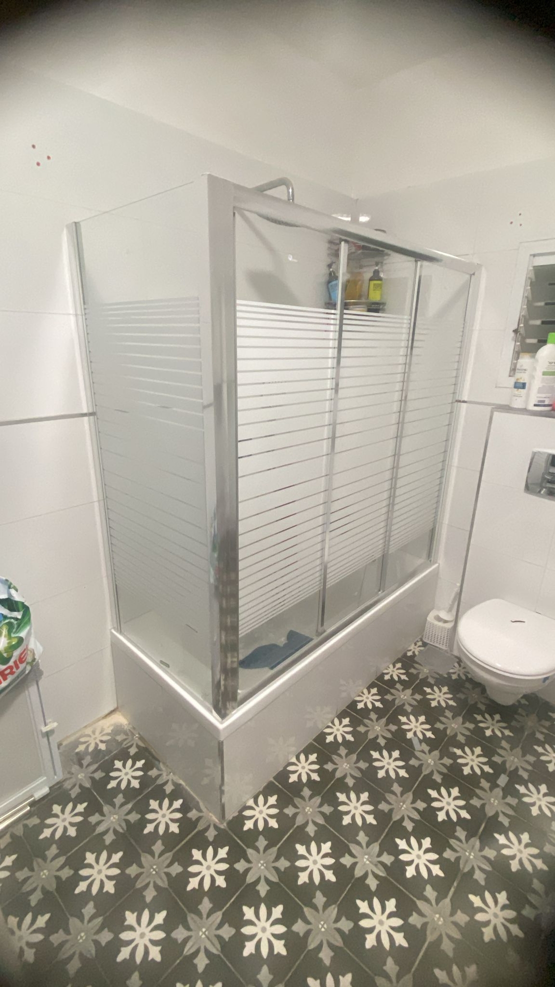 אטלנטה - אמבטיון הזזה קבוע + 2 דלתות