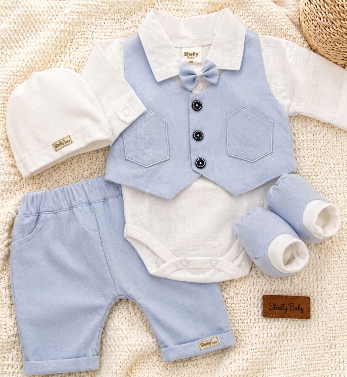 חליפת ברית  - ווסט תכלת