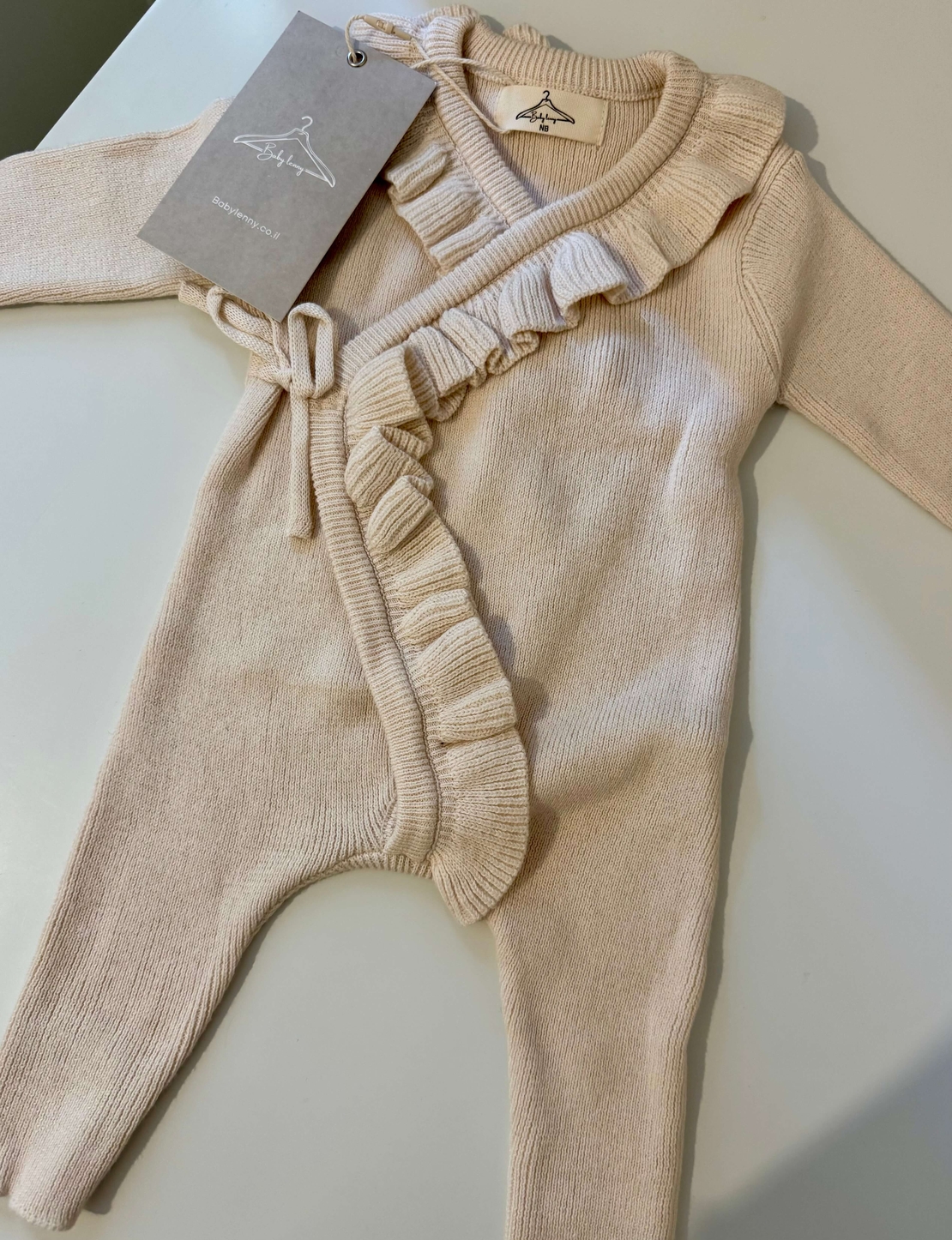 אוברול דגם ליה - בז׳