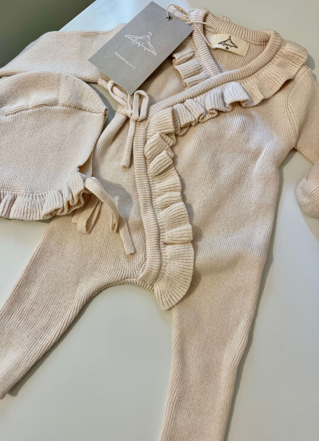 אוברול דגם ליה - בז׳