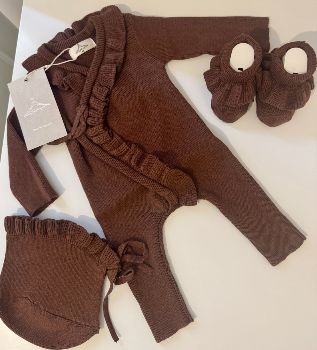 אוברול דגם ליה - חום