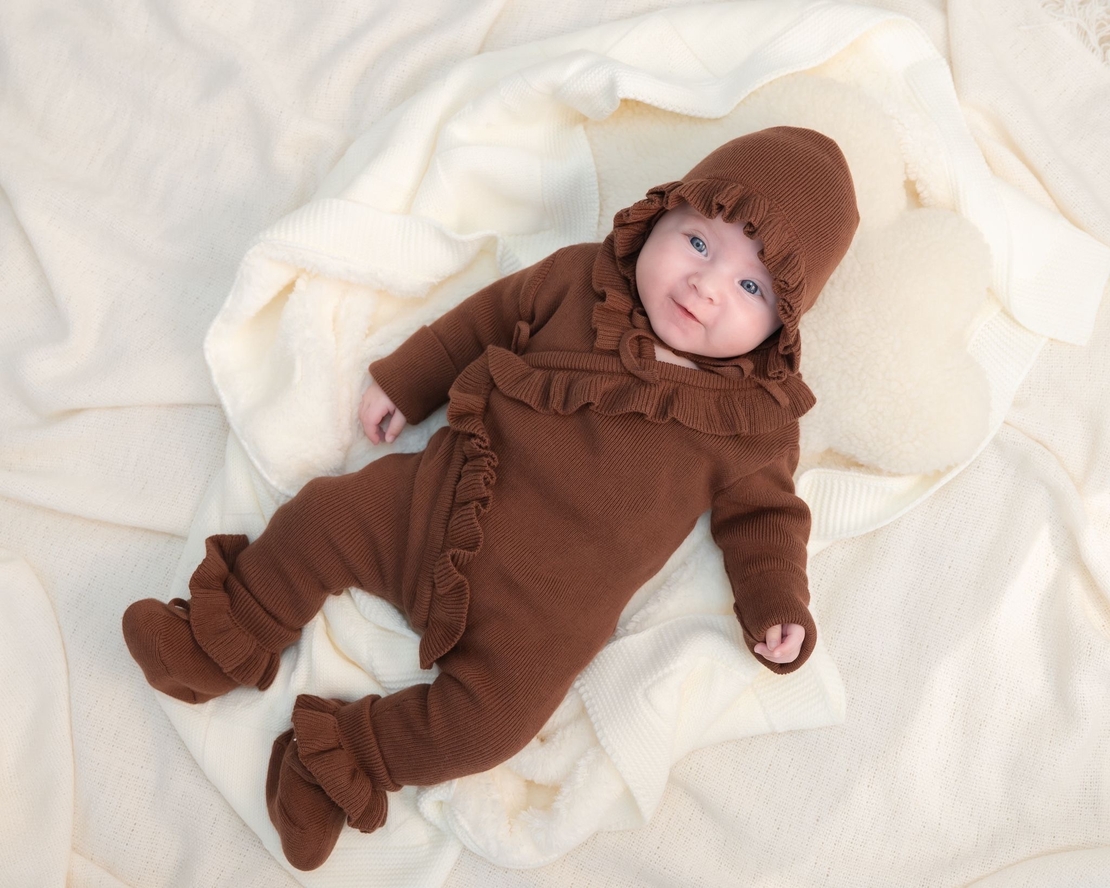 אוברול דגם ליה - חום