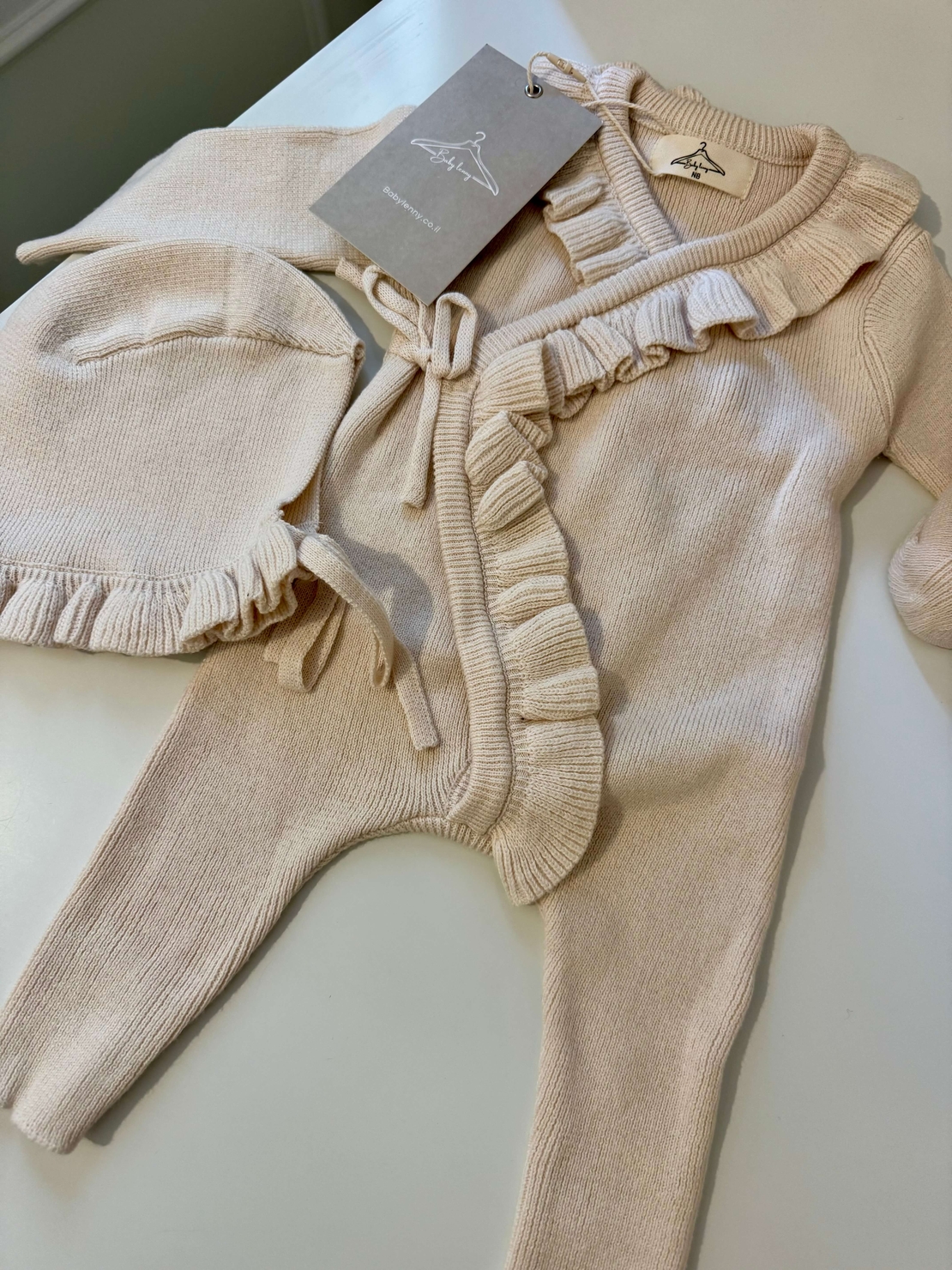 אוברול דגם ליה - בז׳