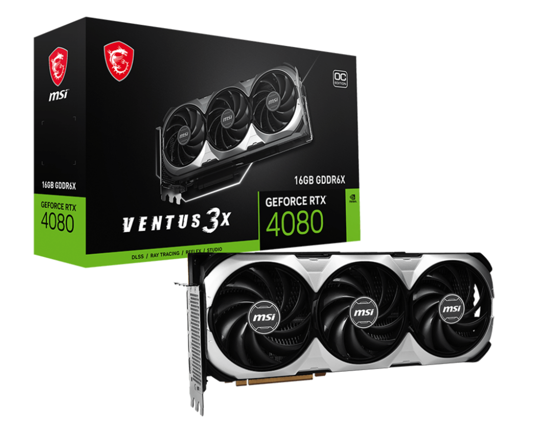 MSI NVIDIA RTX 4080 VENTUS 3X 16GB OC