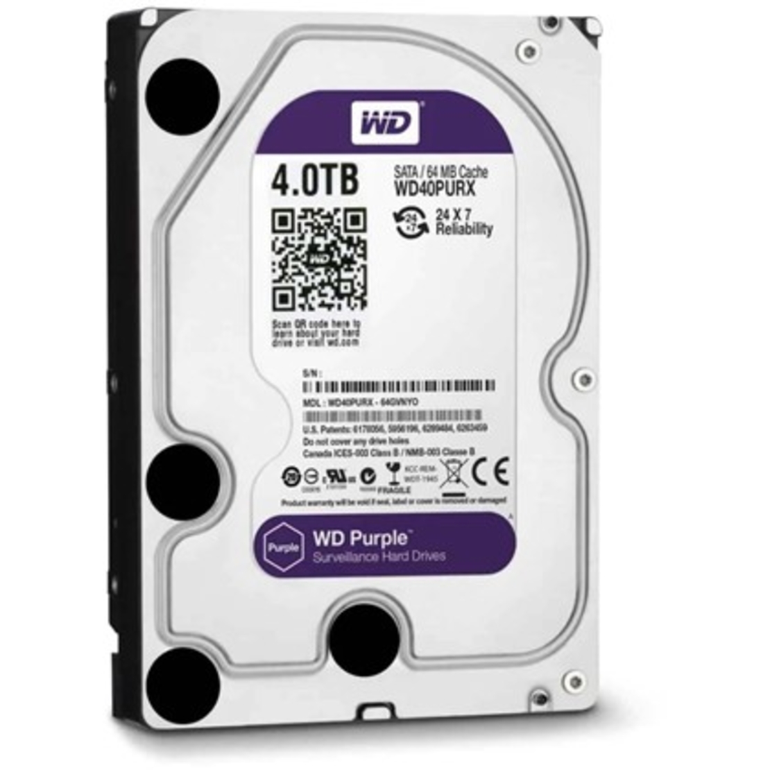 4TB 256MB SATA III/PURZ PURPLE WD