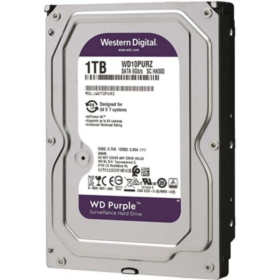 1TB 64MB SATA III 6GB/s PURZ PURPLE WD