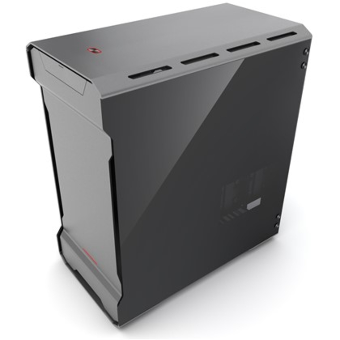 CASE ENTHOO EVOLV MATX TEMPERED GLASS Anthracite Grey