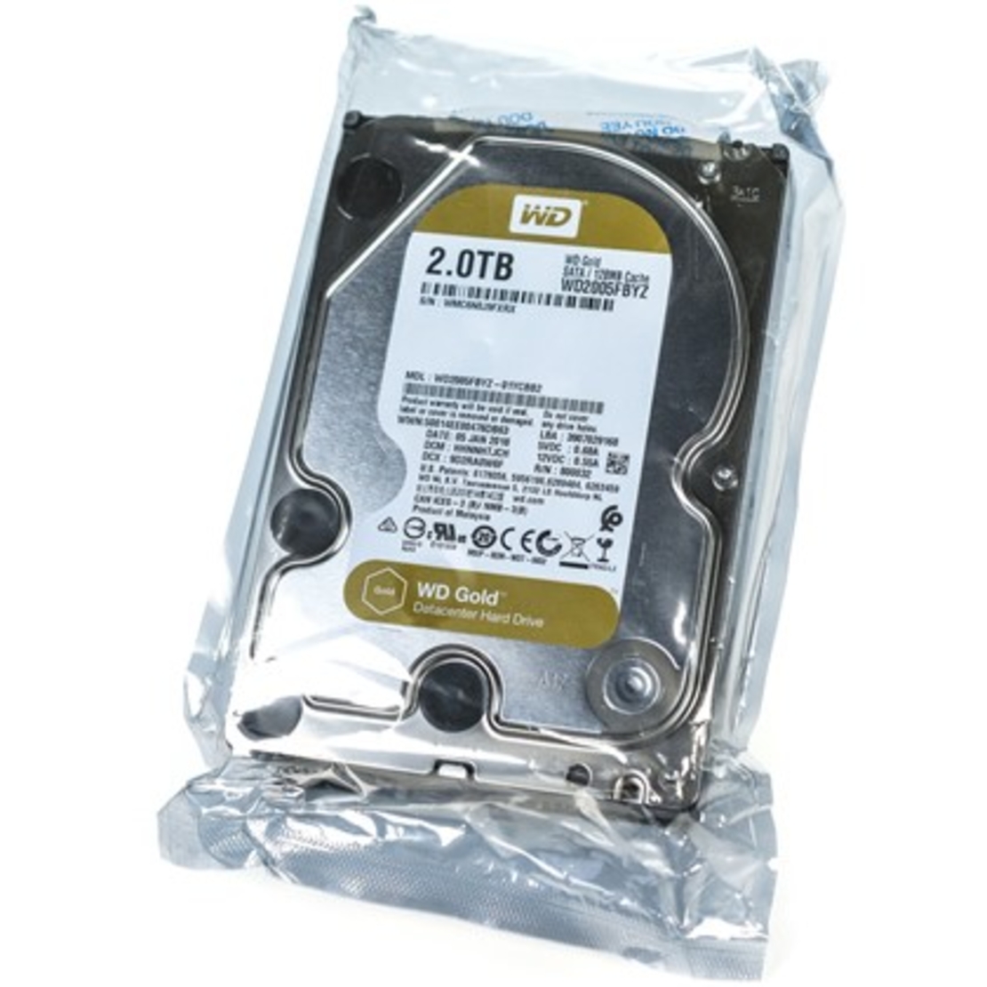 2TB 128MB 7200RPM 6GB/s WD2005FBYZ GOLD WD