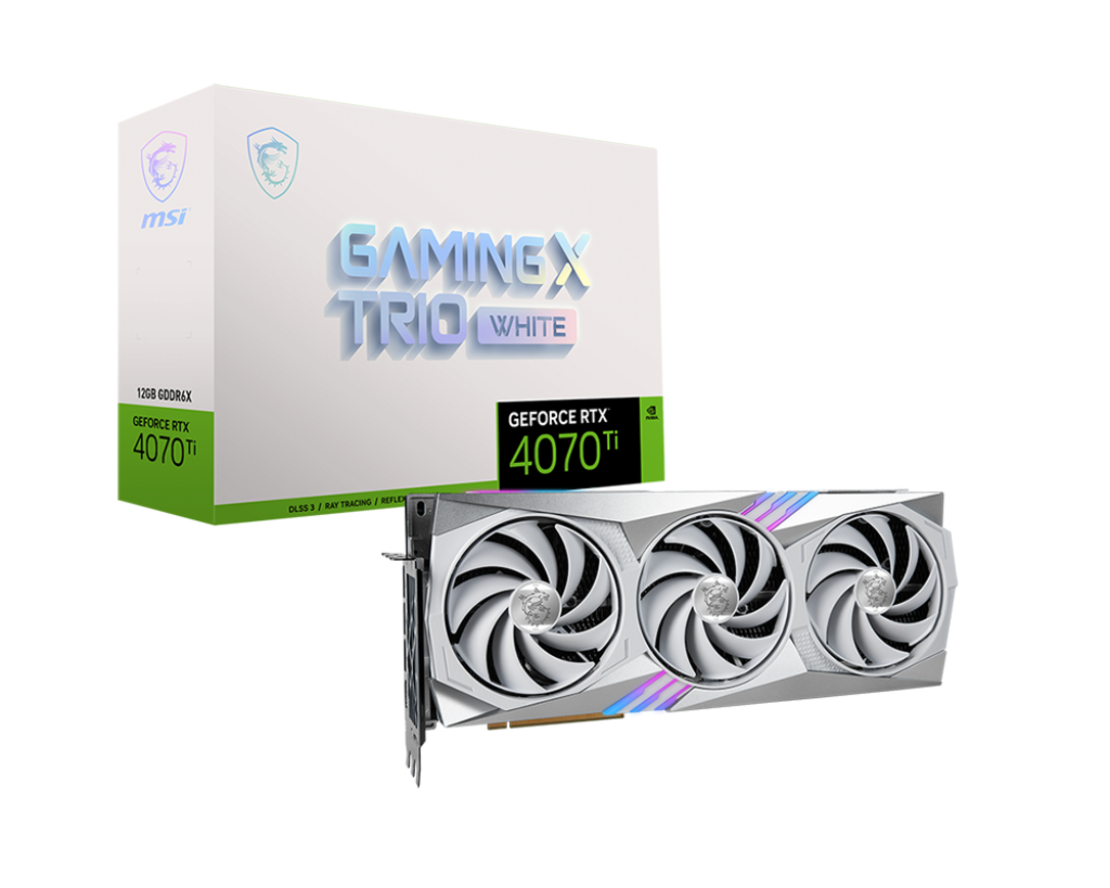 MSI GeForce RTX 4070 Ti GAMING X TRIO WHITE 12G