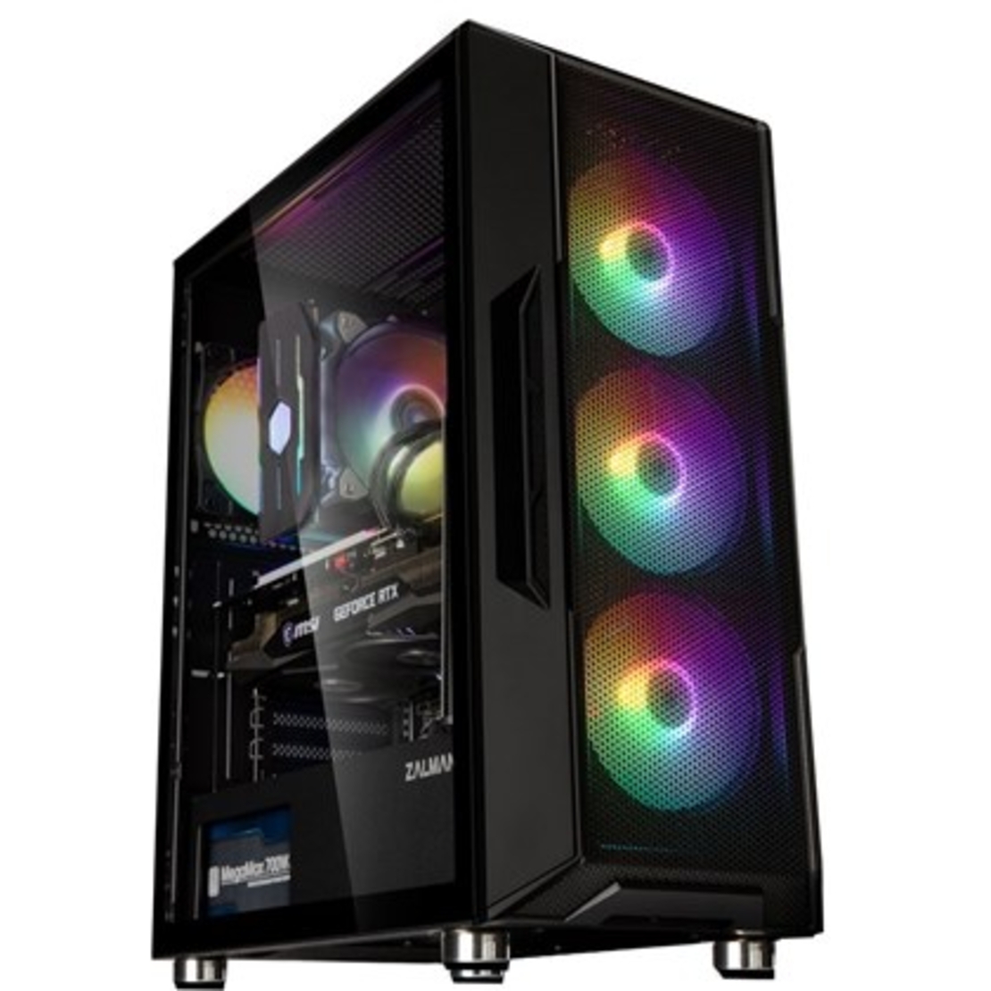 CASE ZALMAN MID TOWER I3 NEO TEMPERED GLASS Black