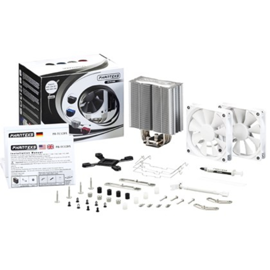 PHANTEKS CPU COOLER TC12DX 2X120MM WHITE FAN