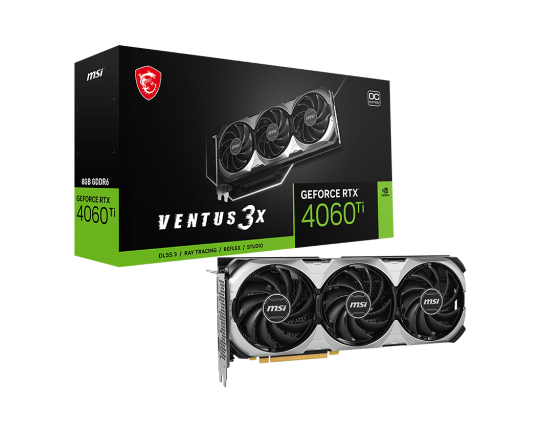 MSI GeForce RTX 4060 Ti VENTUS 3X 8G OC
