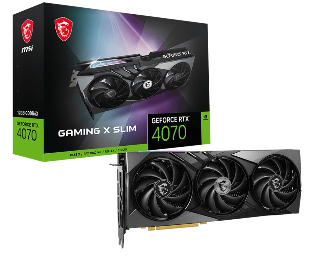 MSI GeForce RTX 4070 GAMING X SLIM 12G