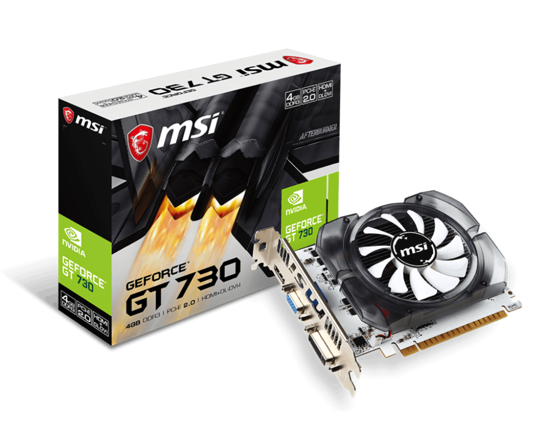 MSI NVIDIA GT 730 4GB - /VGA/DVI/HDMI