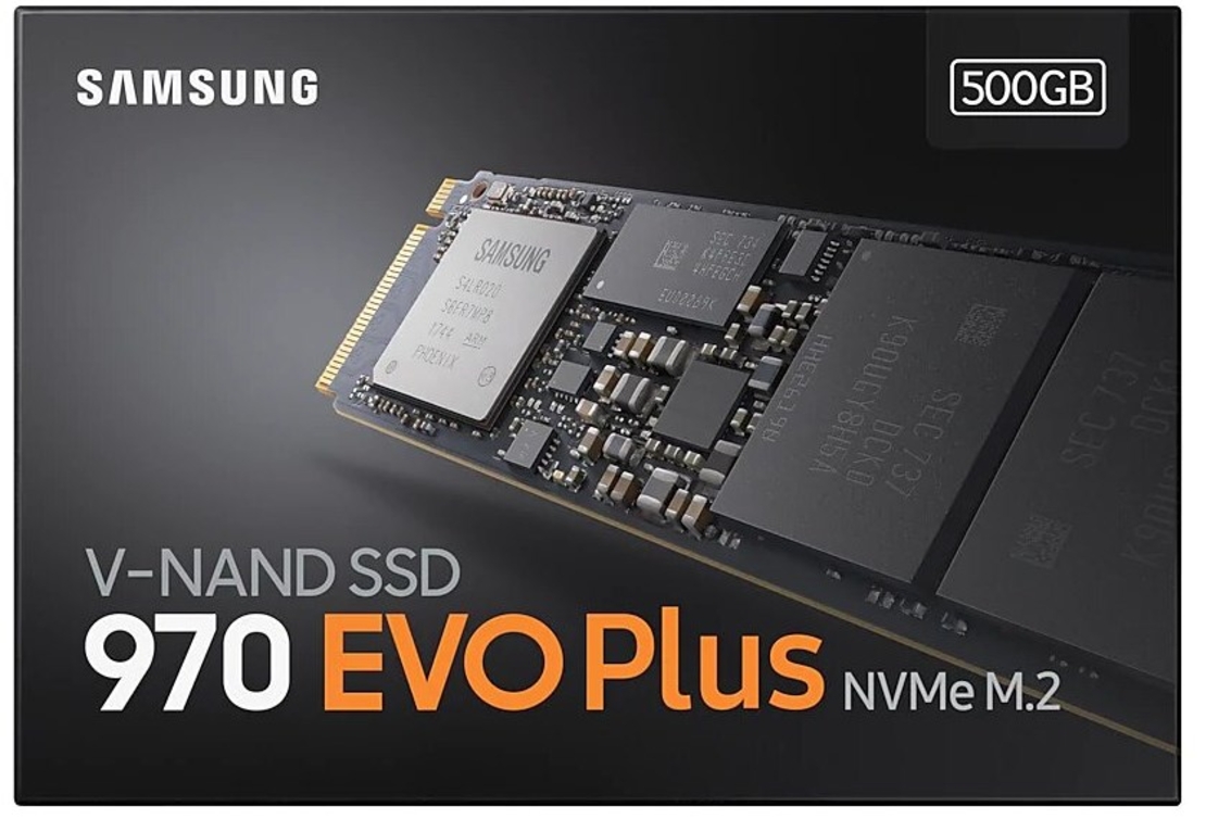 SAMSUNG SSD 500G M.2 PCIe 3.0x4 NVMe 970 EVO PLUS