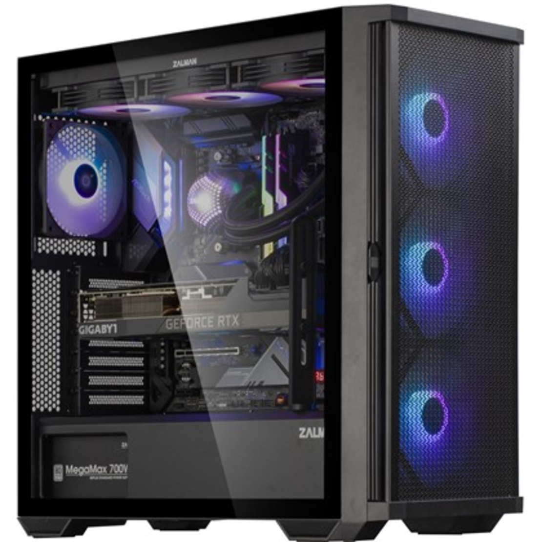 CASE ZALMAN Z10 PLUS 3 X 140MM ARGB FAN
