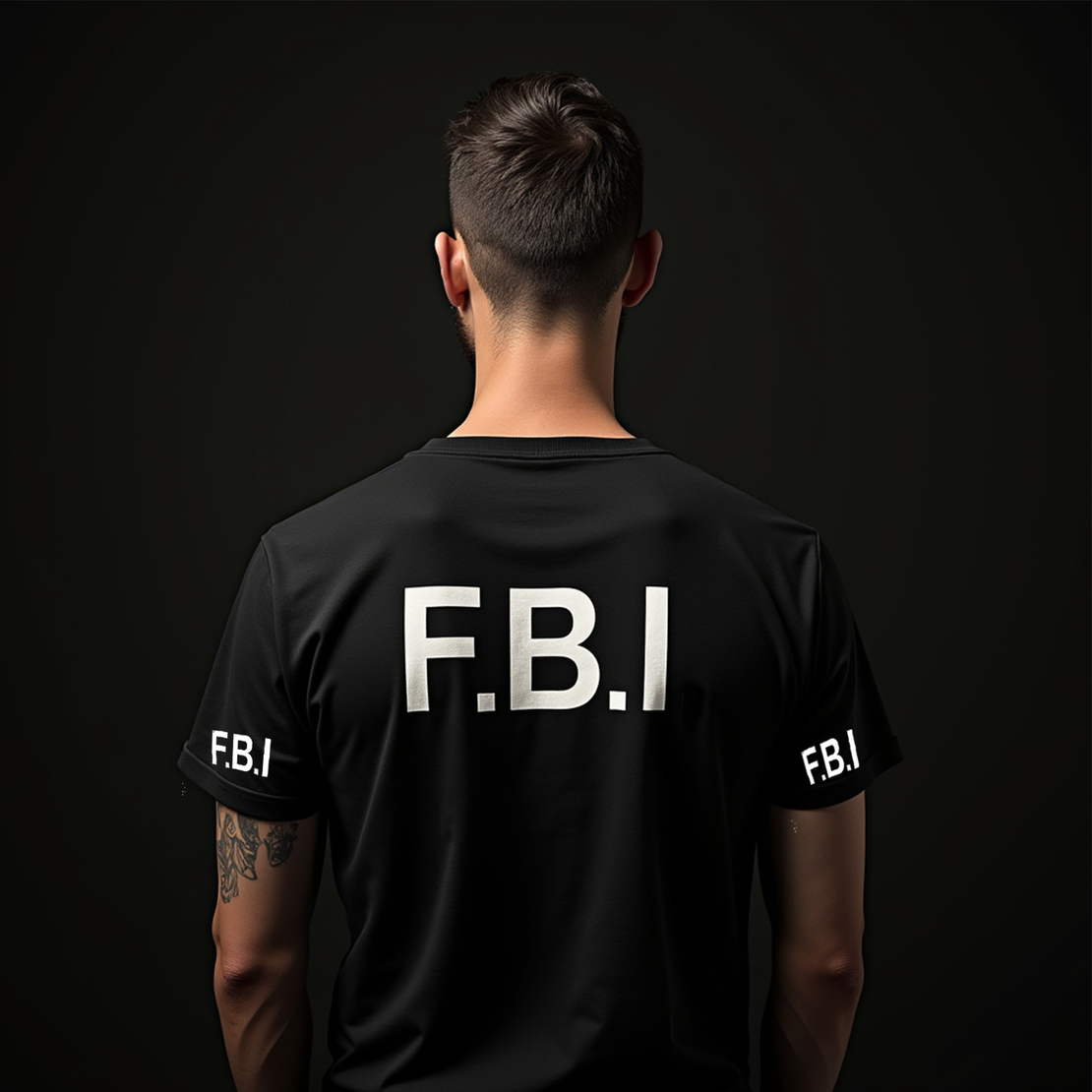 חולצוה מודפסת לפורים FBI