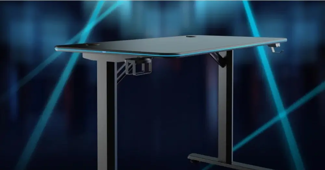 שולחן גיימינג מקצועי GMD08-1 RGB מבית LUMI