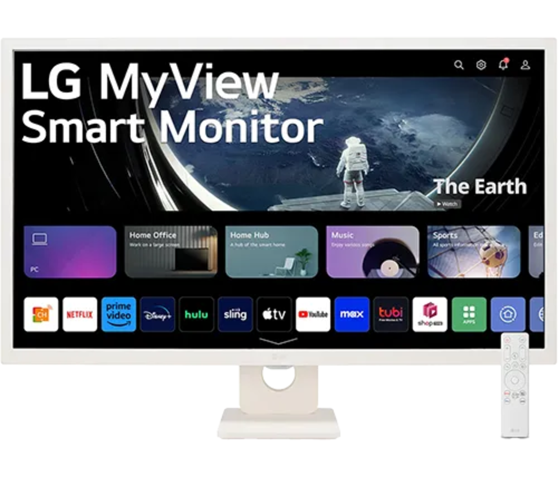 מסך מחשב חכם כולל שלט LG MyView 32SR50F-W 31.5 inch/FHD/60HZ/IPS/8ms/SPK/HDMI