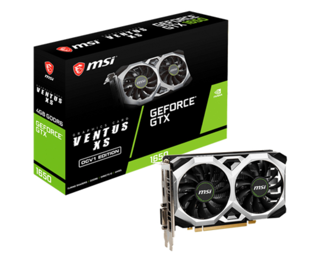 כרטיס מסך MSI GeForce GTX 1650 4G DDR6/128-Bit VENTUS XS OCV3