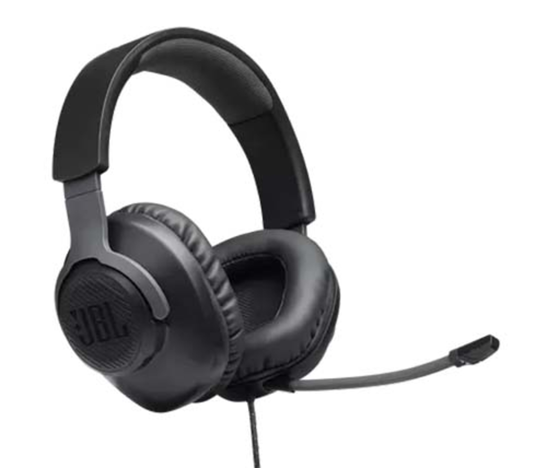אוזניות גיימינג שחור JBL Quantum 100