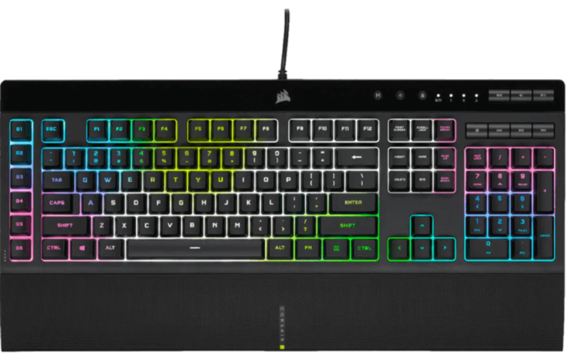 מקלדת גיימינג Corsair K55 RGB Pro XT