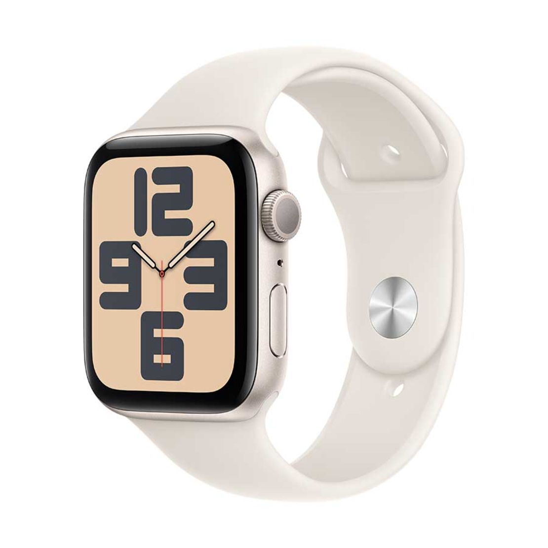 שעון חכם Apple Watch SE (Gen2) GPS 44mm Starlight Aluminium Case with Sport Band - M/L