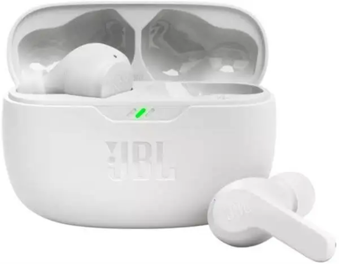 אוזניות אלחוטיות לבן JBL Wave Beam True Wireless
