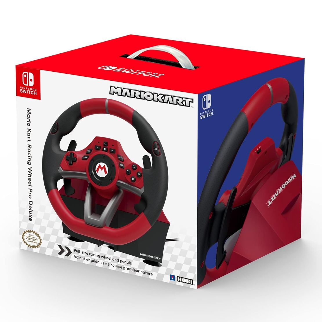 הגה מירוצים עם דוושות HORI MarioKart Racing Wheel Pro Deluxe