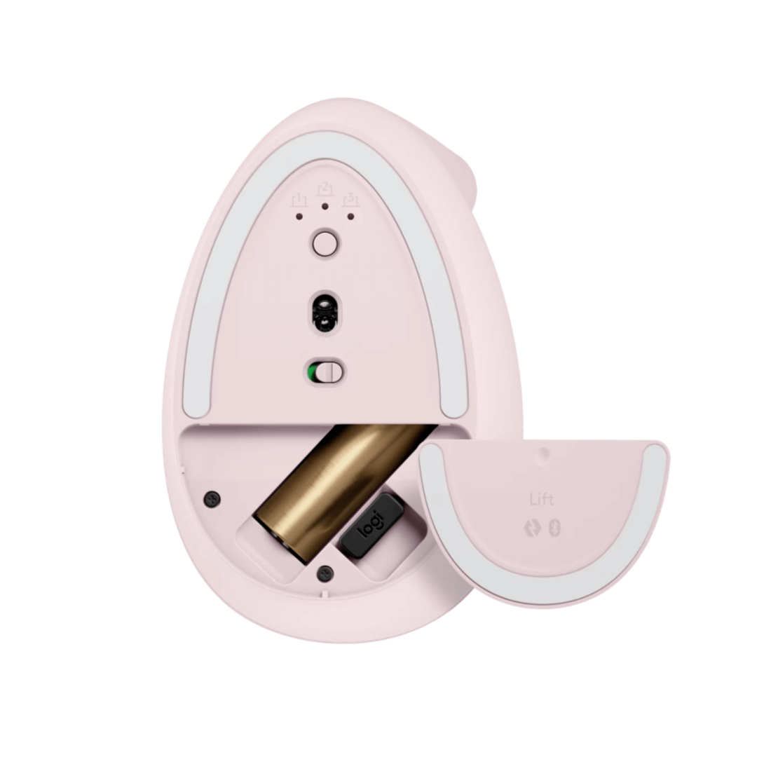 עכבר צבע ורוד Logitech Lift Vertical Ergonomic