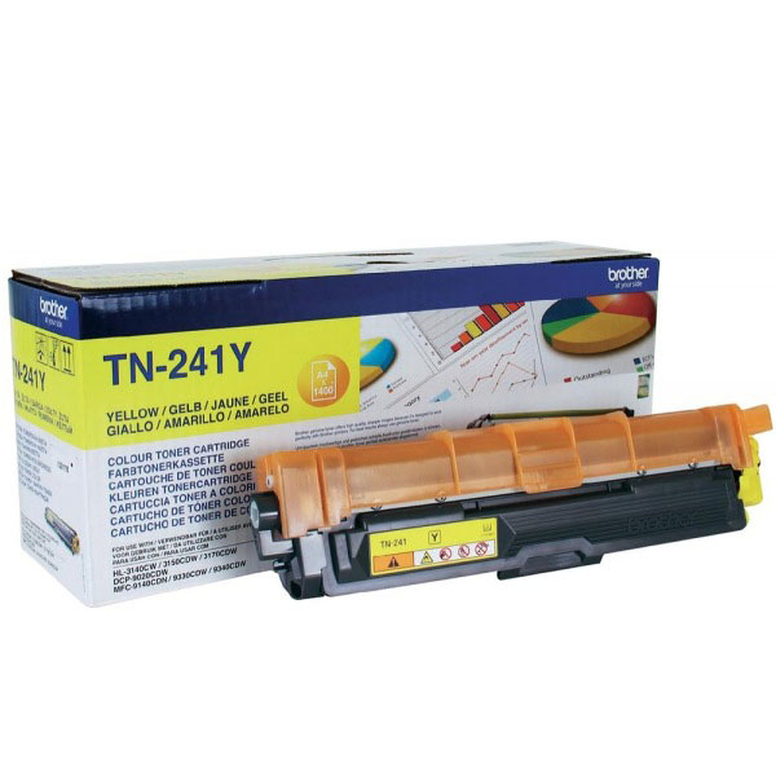טונר צהוב מקורי Brother TN-241Y