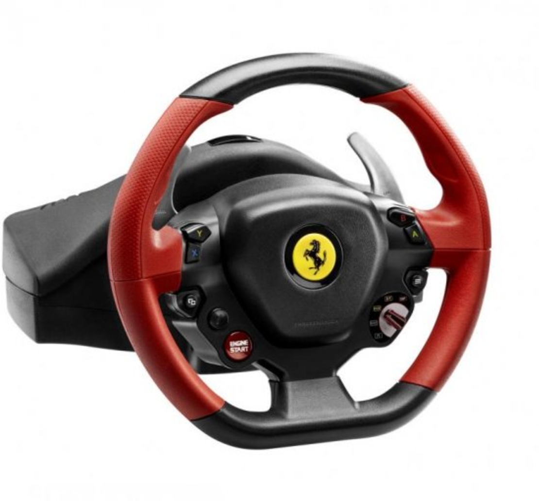 הגה מירוצים עם דוושות Thrustmaster Ferrari 458 Spider PC/XBOX ONE