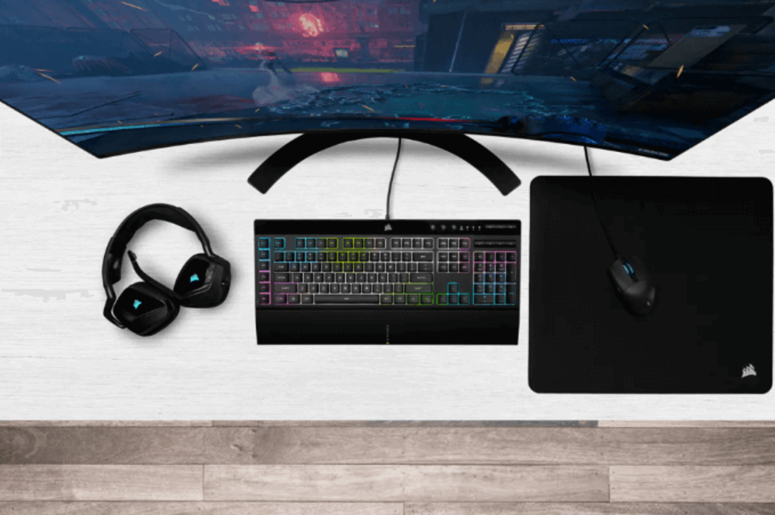מקלדת גיימינג Corsair K55 RGB Pro XT