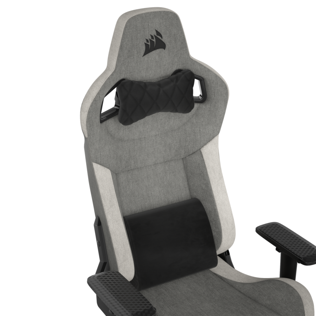 כסא גיימינג אפור לבן CORSAIR T3 RUSH White/Grey