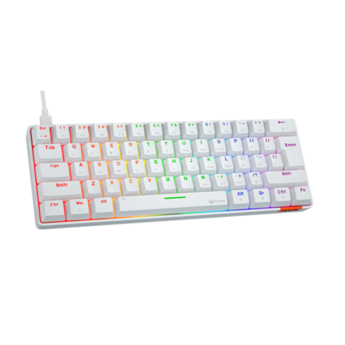 מקלדת Bluetooth עם מצב כפול 60%  Meetion MT-MK005BT Blue Switch