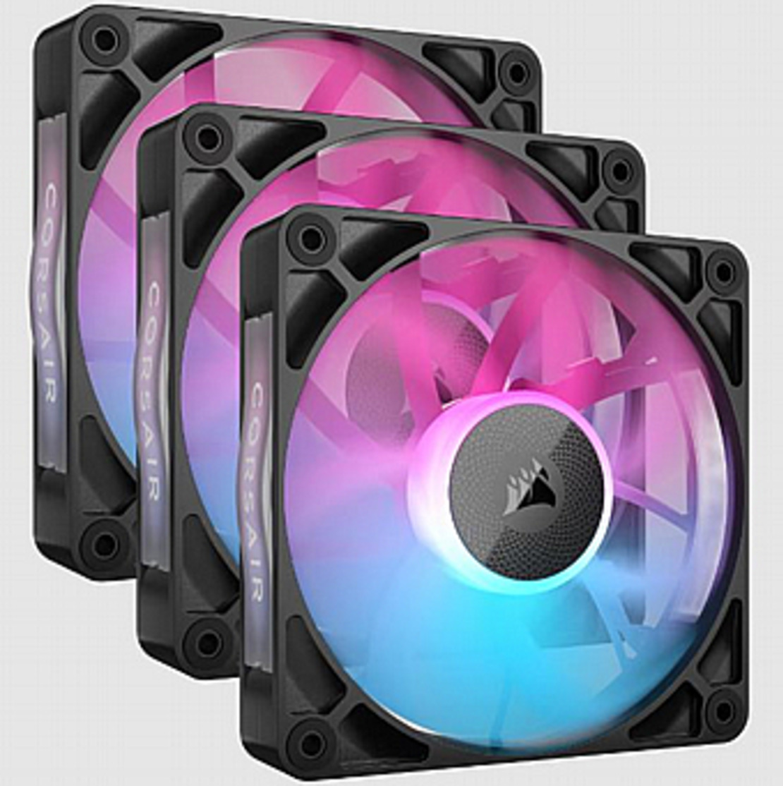 קיט שלושה מאווררים + בקר Corsair iCUE LINK RX120 RGB 120mm Triple Starter Kit Black